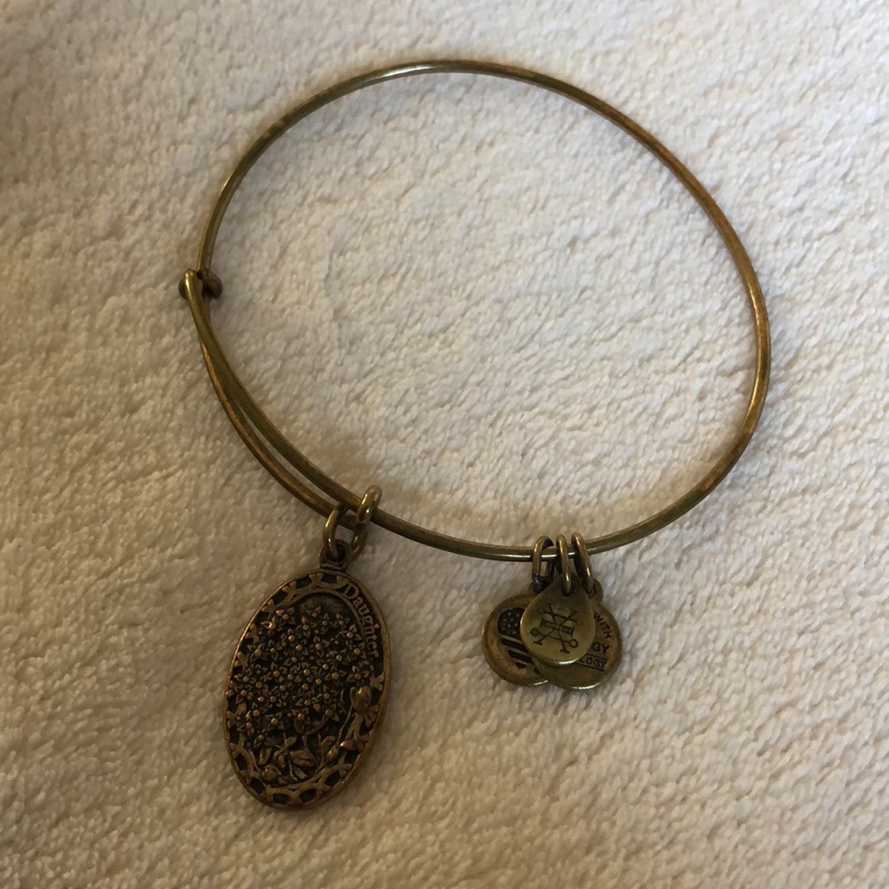 Alex and Ani gold “Daughter” bracelet